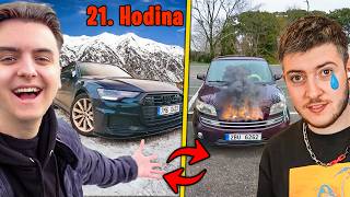 Vyměnil jsem si Auto s YouTuberem na 24 Hodin snad mě nezabije [upl. by Maurene611]