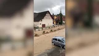 SHf News vom 16072021  Hochwasser in Schleitheim [upl. by Ernald]