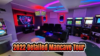 Updates from the end of 2022 Full Gameroom mancave home theater and gaming setup tour [upl. by Ransome]