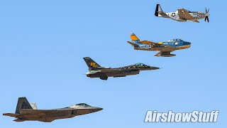 US Air Force JetWarbird Formation Training  Heritage Flight Conference 2021 [upl. by Adivad]