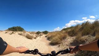 BIKING BELGIUM  OSTEND to BREDENE BEACH DUNE ride  back to OSTEND TRAIN STATION road bike path [upl. by Annairoc728]