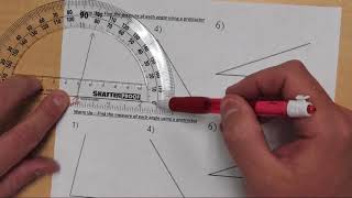 Measuring Angles Using A Protractor [upl. by Nocaj]