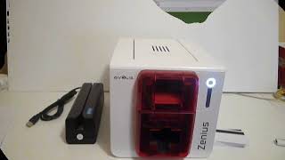 Using my Zenius Evolis Card printer [upl. by Barmen517]