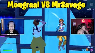 Mongraal VS MrSavage 1v1 Buildfights [upl. by Bonney17]