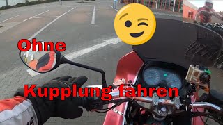 Motorrad ohne Kupplung fahren Geht das Mit meiner Yamaha XJ 600 unterwegs [upl. by Wellington696]