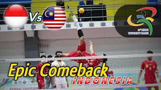 EPIC COMEBACK INDONESIA  INA 🇮🇩 Vs MAY 🇲🇾  Asean University Games 2024 [upl. by Juliane]