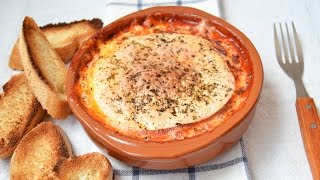 Queso Provolone con Tomate al Horno  Recetas de aperitivo fáciles [upl. by Shaun]