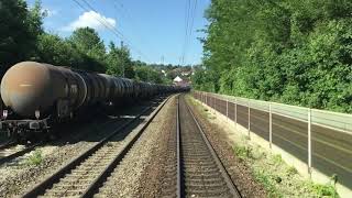 Führerstandsmitfahrt Rheintalbahn Schliengen Rheinweiler Haltingen [upl. by Akema]