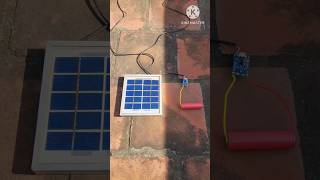 Lithium ion Battery Charging by Solar panel  37v Battery Charged by solar solarcharger [upl. by Welton]