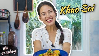 My BEST Khao Soi Recipe ข้าวซอย  Chiang Mai Curry Noodles Soup  Nin is Cooking [upl. by Ahsilem113]