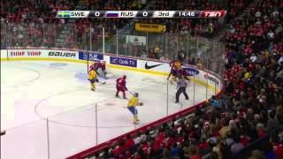 2012 Junior World Championship  gold medal game Russia vs Sweden [upl. by Soirtimid]