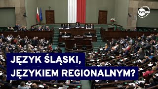 Głosowanie w Sejmie ws uznania języka śląskiego za język regionalny [upl. by Rahr]