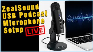 ZealSound USB Podcast Microphone Setup [upl. by Sire]