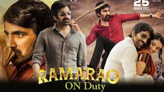 Ramarao on Duty 2022 Hindi Dubbed Full Movie Review Starring Ravi Teja Divyansha Kaushik Review [upl. by Komara]