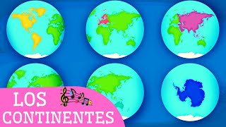 Canción de LOS CONTINENTES para niños Aprende los continentes de la Tierra🌎🎶 [upl. by Annis344]