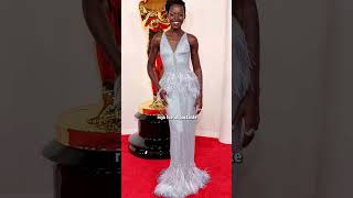 LupitaNyongo Oscars2024 ArmaniPrive Moda DoceAñosDeEsclavitud Cine [upl. by Dnalyram408]