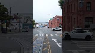 San Francisco Cable Car Ride In The Morning shorts sanfrancisco [upl. by Yanahc]