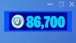 I Spent 86700 VBucks in Fortnite Spending Spree 34 [upl. by Sierra]