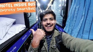 Capsule Hotel Inside a Bus Checkout on IntrCity SmartBus 😍 [upl. by Lananna]