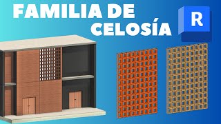 Revit 2017 Muro básico de bloques de celosía [upl. by Ettenahc134]