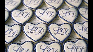 How to Make Monogram Cookies by Emmas Sweets [upl. by Olen]