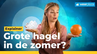 Hagel zo groot als tennisballen hoe kan dat  Weerplaza Explainer [upl. by Ardnuat765]