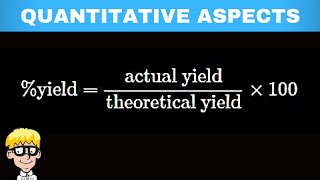 Quantitative Aspects of Chemical Change Percentage Yield [upl. by Trilby]