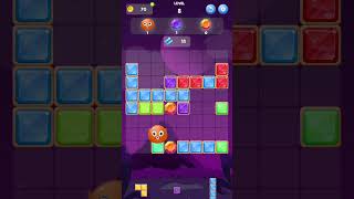 Block Puzzle Cosmo Alien Blocks Game Level 8 Gameplay [upl. by Nerat]