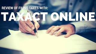 Taxact Review Easy way to file taxes online [upl. by Ecirad]