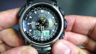 Titanium Casio Protrek PRG500T7DR Watch [upl. by Olenolin274]