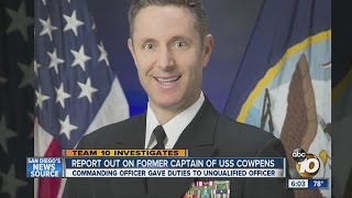 Report out on former captain of USS Cowpens [upl. by Yesrod]