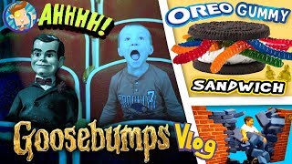 GOOSEBUMPS Movie  Worlds Largest Gummy Worm  OREO Sandwich  Baby Names amp More FUNnel Vision Vlog [upl. by Barren]