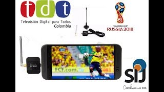 Configurar TDT para tu CELULAR TV DIGITAL Android 40 Micro USB OTG [upl. by Uuge958]