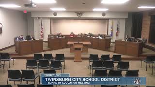 Twinsburg Board of Education Regular Meeting  February 1 2023 [upl. by Latsryc]