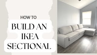 HOW TO PUT TOGETHER THE IKEA KIVIK COUCH  STEP BY STEP ASSEMBLE GUIDE WITH PICTURES OF MANUAL [upl. by Nnahtur880]