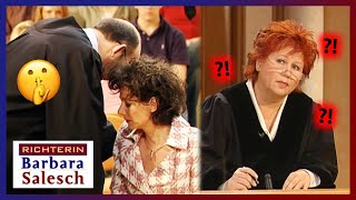 GEHEIM Krechel UNTERBRICHT und tuschelt mit Mandantin  12  Richterin Barbara Salesch  SAT1 [upl. by Leirua]