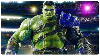 thor ragnarok escena de pelea con hulk español latino [upl. by Avilo]