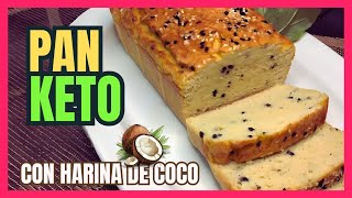 👩‍🍳🍞 PAN KETO con harina de COCO 🥥 [upl. by Novert]