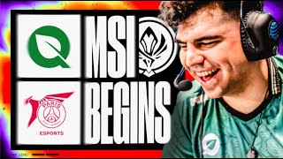 MSI BEGINS FLYQUEST TAKES ON PSG  LCS VS PCS  MSI 2024  CAEDREL [upl. by Zenobia]