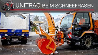 Schneefräsen mit Unitrac 112 LDrive [upl. by Lede]