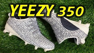 Adidas Yeezy 350 Cleats  Review  On Feet [upl. by Marillin592]