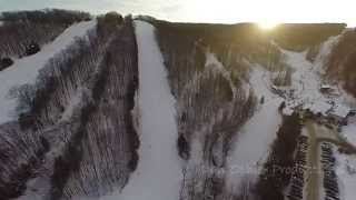 Drone Aerial Tour of Holiday Valley Ski Resort  Ellicottville NY [upl. by Aeriell]