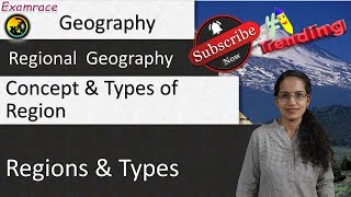 Concept and Types of Region Fundamentals of Geography [upl. by Ahsinotna]