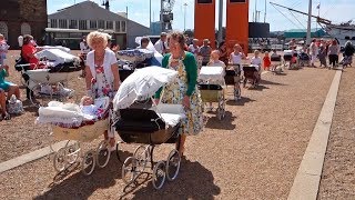 Pramtasia 2015 The Dolls Pram Parade Chatham Historic Dockyard [upl. by Raskind827]