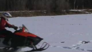 sweet electric snowmobile top speed runwmv [upl. by Jews]