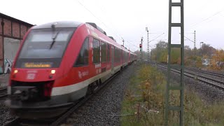 Zugverkehr in Bad Oldesloe Br648 Br218 Br182 Br140 Br152 Br185 Br189 IC3 und ICETD [upl. by Aititel]