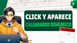 Como Hacer un CALENDARIO en Excel que al dar clic en una celda aparezca y se pueda seleccionar fecha [upl. by Salisbarry]