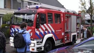 Kleine woningbrand in Zwijndrecht Ruwe beelden [upl. by Kohsa]