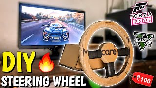 DIY PC Steering Wheel for ₹100 Cheap Easy amp Quick [upl. by Raddy157]