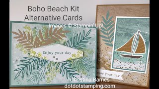 Boho Beach Stampin Up Kit Alternative Cards [upl. by Angid]